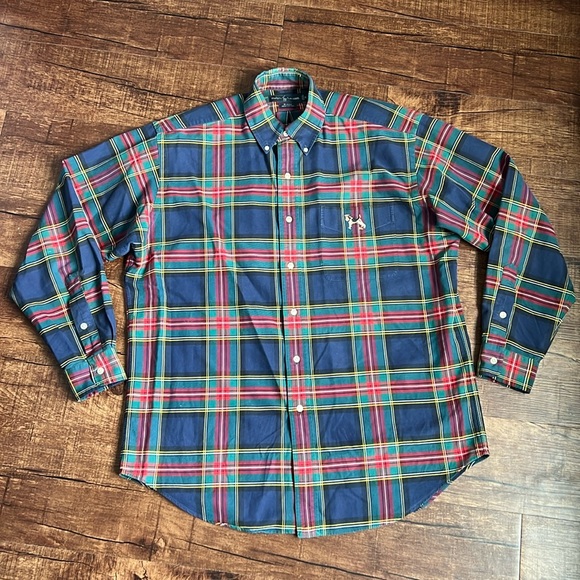 Ralph Lauren Other - Ralph Lauren Blake 100% cotton tartan plaid long sleeve button down Scottie dog